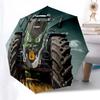 Traktor Auto Thema Faltbarer Regenschirm Mode Automatik 8 Eisenrippen Kunststoffgriff Faltbarer Sonnenschirm Perfekte Weihnachtsgeschenke