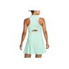 Nike Logo Print V-Neck Design Quick-Dry Eco-Friendly Breathable Tennis Sports Sleeveless Dress Women Dresses Green DD8731-379