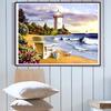 Home Decoration DIY 5D Diamond Embroidery Scenery Beach Holiday Cross Stitch Kits
