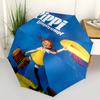 1pc Pippi, Longstocking Themed High-quality Umbrella,Automatic Opening and Closing Umbrella,Multi-functional Umbrella G0811357