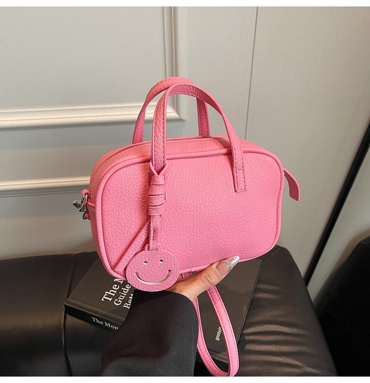 Popular fashion smiley face crossbody small bag women's 2025 spring new retro shoulder women's bag