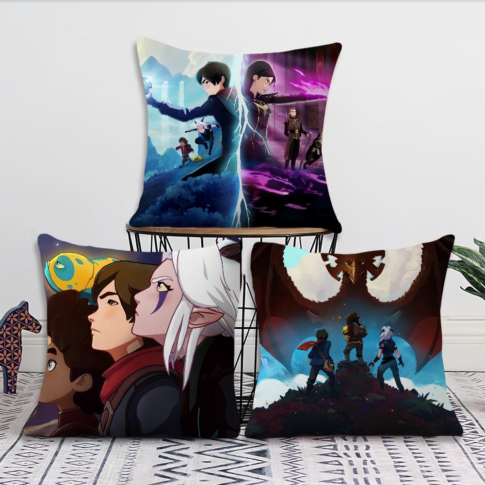 Cartoon The D-Dragon P-Prince Cushion Cover Pillow Cover Decoration Room Home Sofa Living Office Car Nordic Simplicity