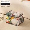 Transparent Plush Toy Storage Box for Dolls & Books, Large Capacity, Waterproof
