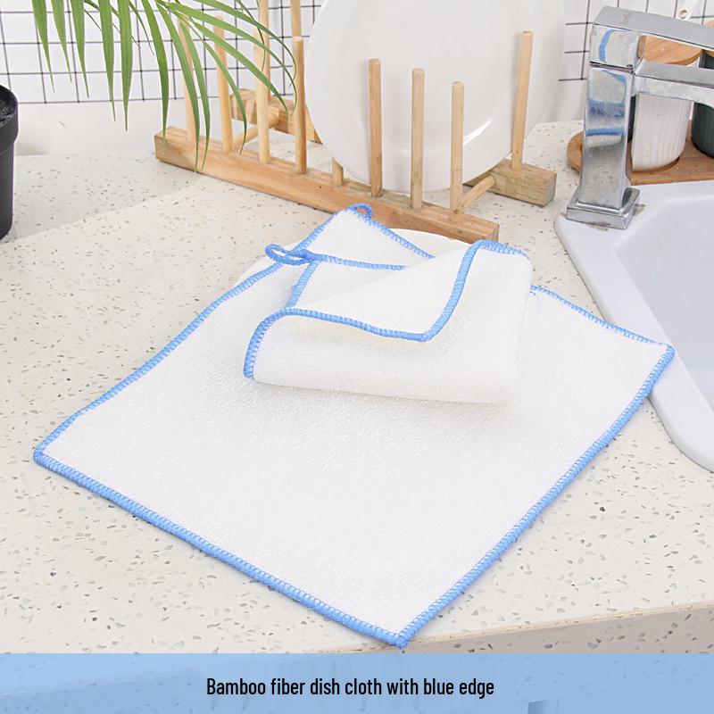 Bamboo Fiber Non-stick Kitchen Dishcloth - Oil Removal & Absorbent