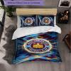 West Ham United Calcio Set Biancheria da Letto 3 Pezzi Morbido Set Copripiumino con Federe Set Decorazione Camera da Letto per la Casa