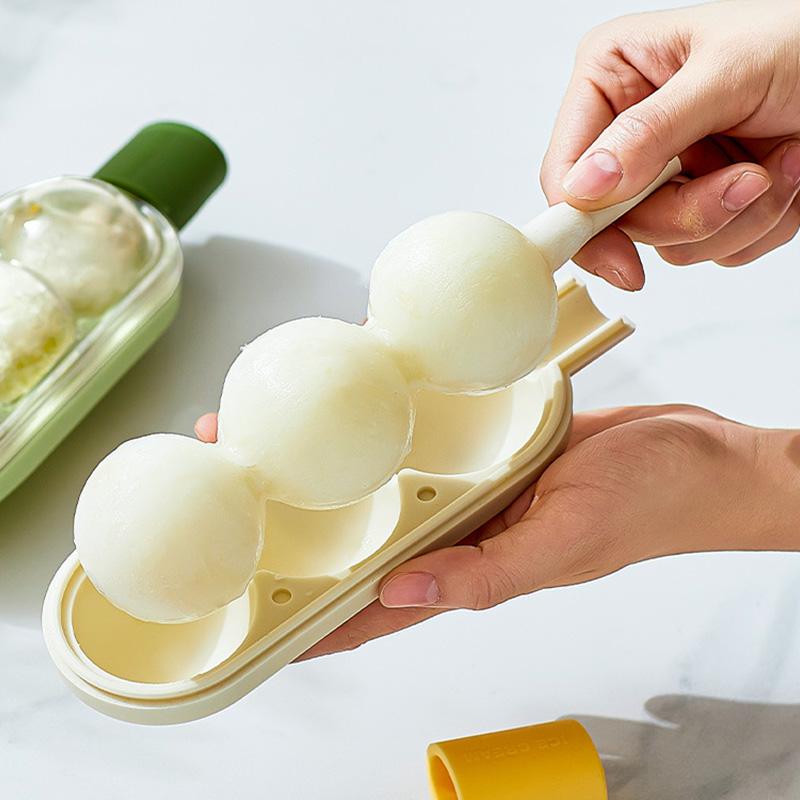 Popsicle Shape Ice Cream Mold with Straw Cold Drinking Ice Ball Make Mould DIY Fruit Juice Ice Popsicle Mold Ice Cube Maker Tool