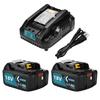 VANKO Compatible Makita 18V BL1860B 6000mAh Includes Compact DC18RC Compatible with and Other LED Battery Level BMS Circuit High PSE and Includes 200