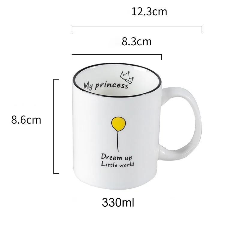 Cute Graffiti Coffee Mug Mate Cup Cute and Different Cups Ceramic Mugs Free Shipping Thermo Coffee Cup To Carry Christmas Gift