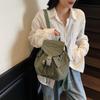 Schoolbag Niche Lightweight Backpack Women's Summer Large Capacity Plaid Canvas Commuter Bag Casual Versatile Going Out Small Backpack