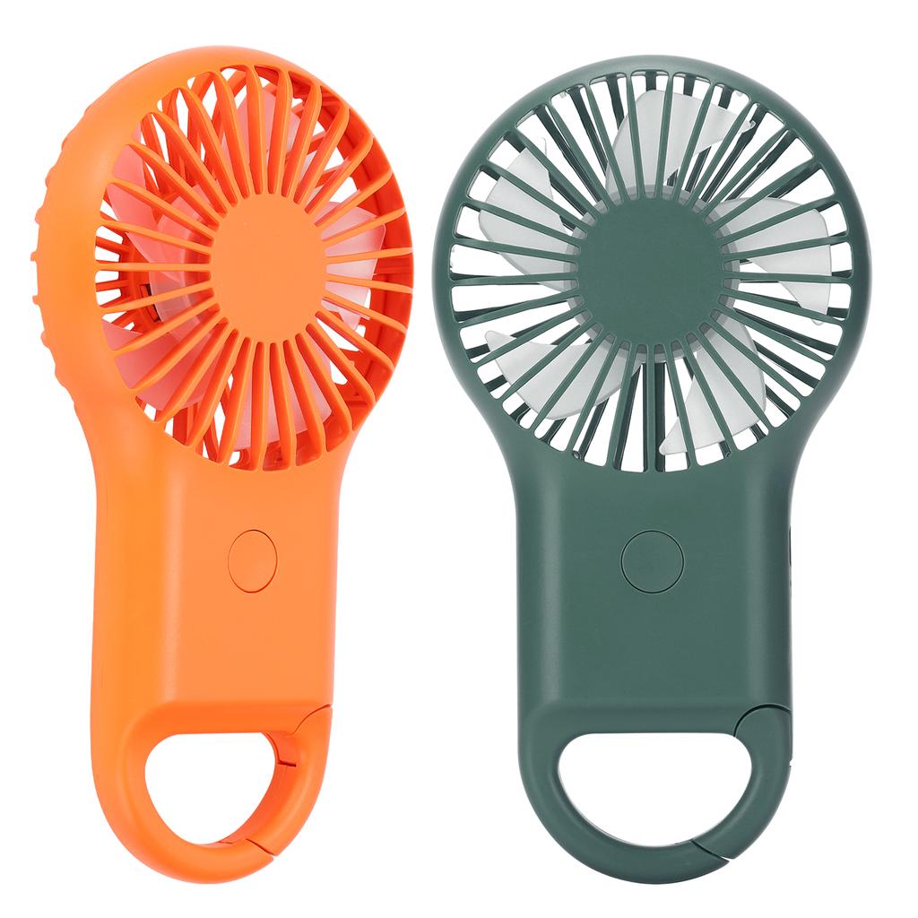 USB Charging Handheld Portable Fan 3 Speed Adjustable Mini Fashionable Carabiner Fan