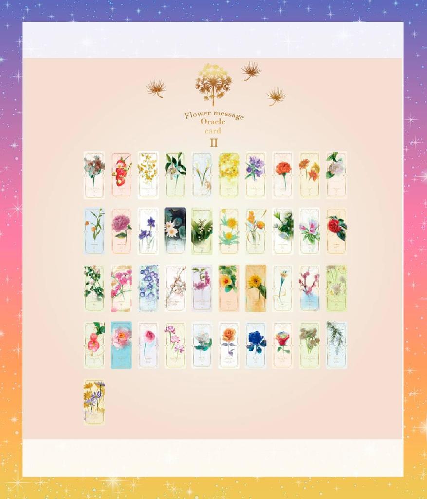 Flower message oracle card languages Japanese commentary included Flower message oracle card Tarot card fortune telling [Japanese] (4 version)