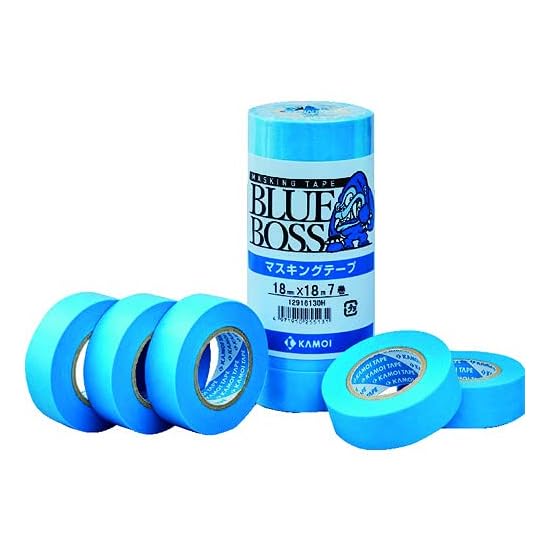 Kamoi Kakoshi Kamoi Vehicle Painting Masking Tape BLUEBOSS 12mm x 18m (10 Rolls) B08TGNKV6Q
