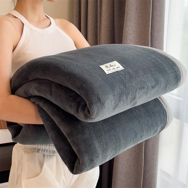 Thickened Muuji Flannel Milk Velvet Throw Blanket