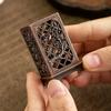 Alloy Square Vertical Incense Burner Home Decorations Small Xiangyun Plum Blossom Incense Burner Indoor Aromatherapy Ornament