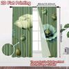 Set Of 2 Flat Printing Curtains Without Rod Floral Spring Design New Year Holiday Digital Versatile Curtain Polyester
