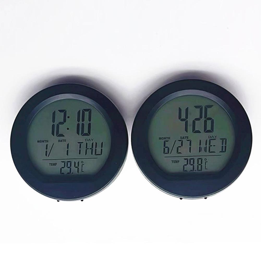 Car Digital Thermometer Clock, Multifunctional Dashboard Clock With Temperature Display High-precision, Vehicle LED Backlight Digital Dashboard Clock