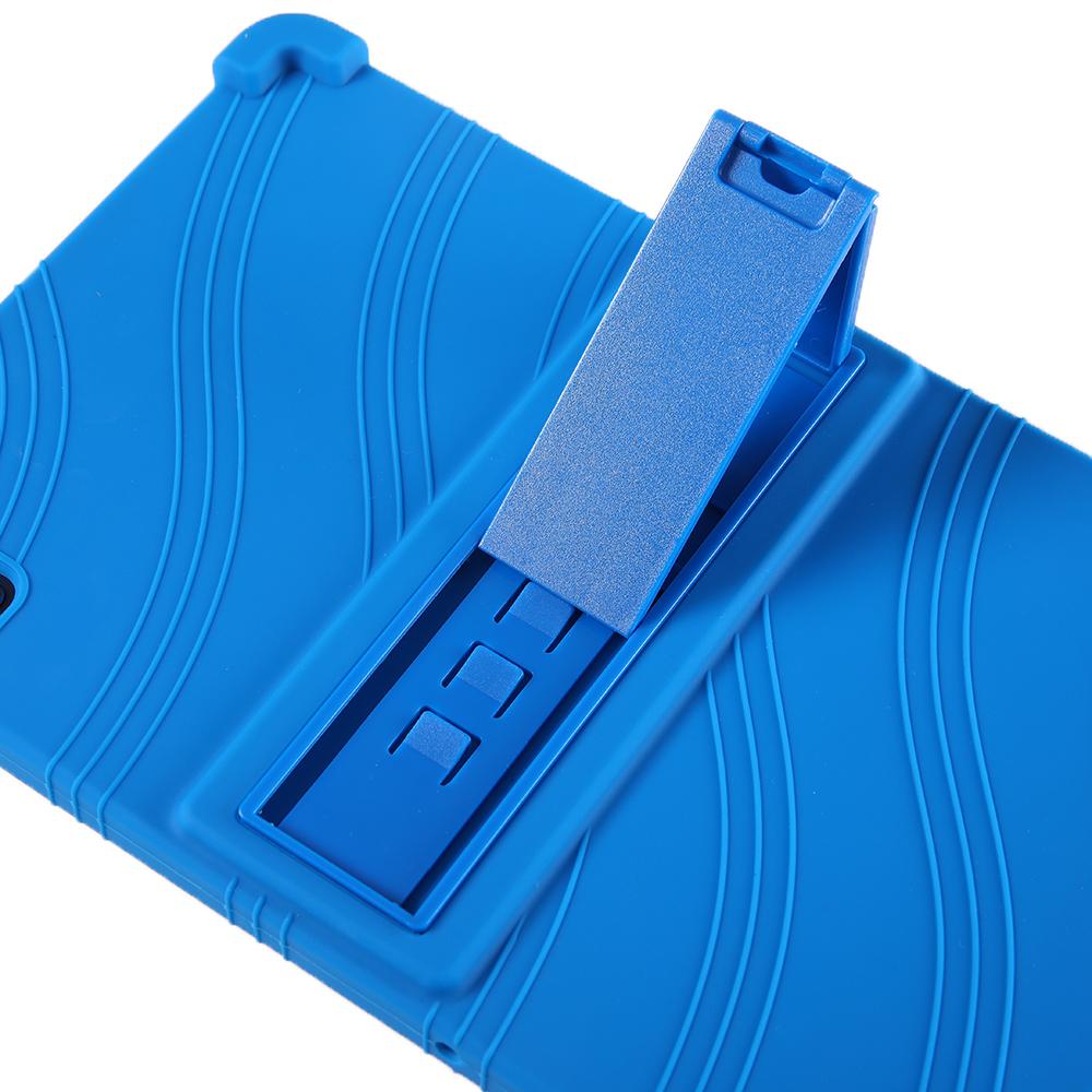 For Lenovo Tab M10 5G Silicone Protective Case Folding Kickstand Tablet Anti-drop Cover