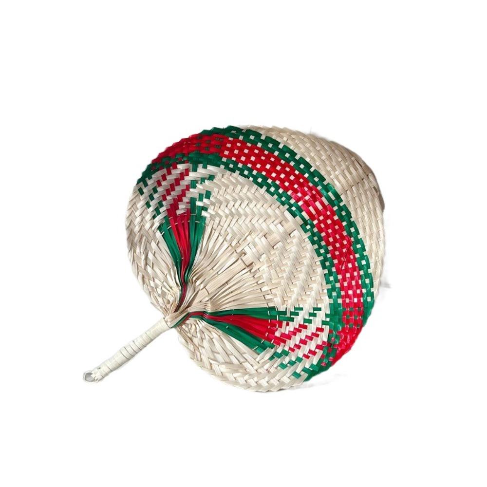 Lightweight Rattan Fan Handmade Straw Fan Artistic Bamboo Woven Fan  Home Decoration