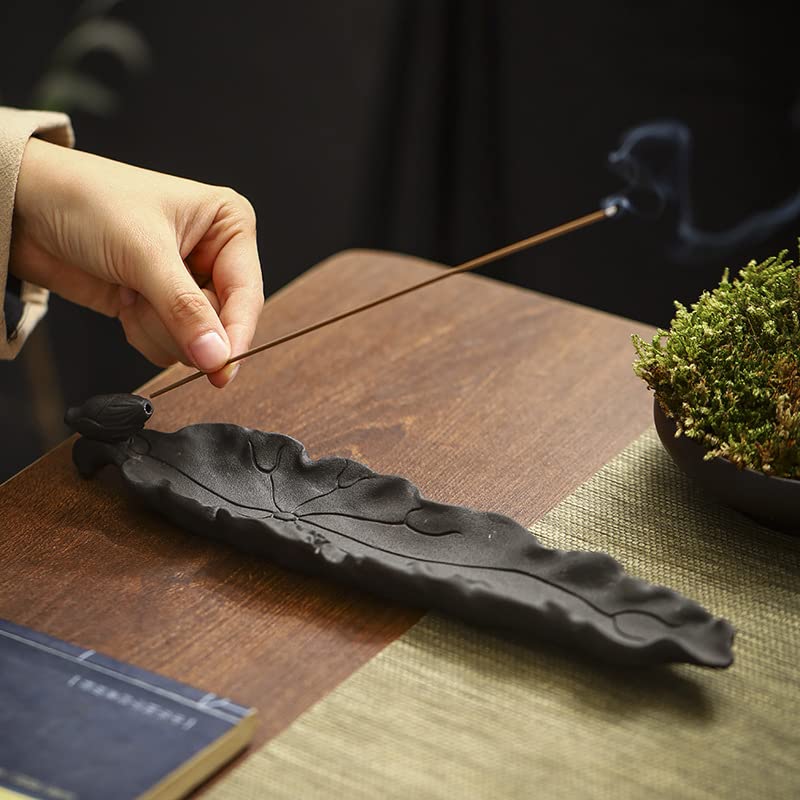 Incense Holder, Incense Stick Holder, Incense Dish, Object, Interior Decoration, Healing, Relaxation (lotus Leaf)
