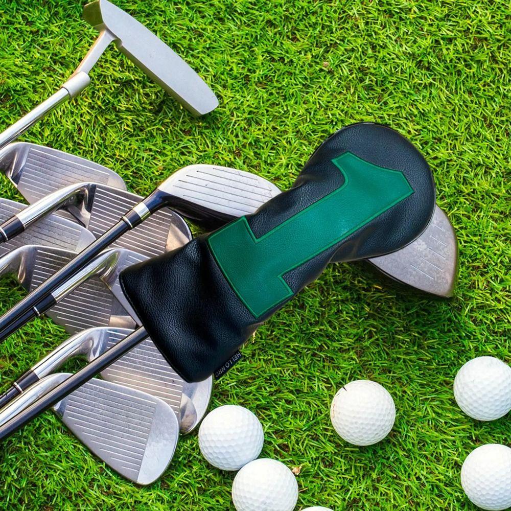 Number Print Golf Club Protector 1 3 5 U Wood Headcover Golf Head Cover  Driver Fairway