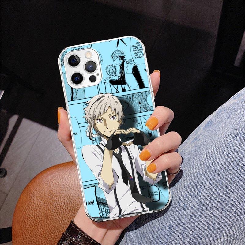 Bungo Stray Dogs Manga Phone Case For iPhone 17 Air 16 Pro Max 16E 15 + 14 Plus 11 12 13 Mini 7 8 SE Gift Print Cover Fundas 17