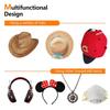 10 Pieces Baseball Casual Hat Storage Box Without Drilling Portable Cap Holder Support Caps Accessories for Caps Organizer