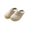 Thick bottom velvet warm outer wear fluffy half slippers autumn and winter new muffin casual bag head cotton mop