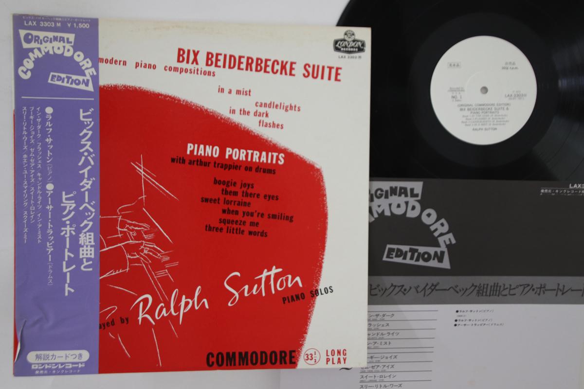 

LP Record RALPH SUTTON - Bix Beiderbecke Suite / Piano Portr LAX3303PROMO LONDON 1974 Japan Obi Jazz Used