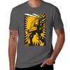 Black Robot Tshirt Soft Casual Short Sleeve Cotton Tee