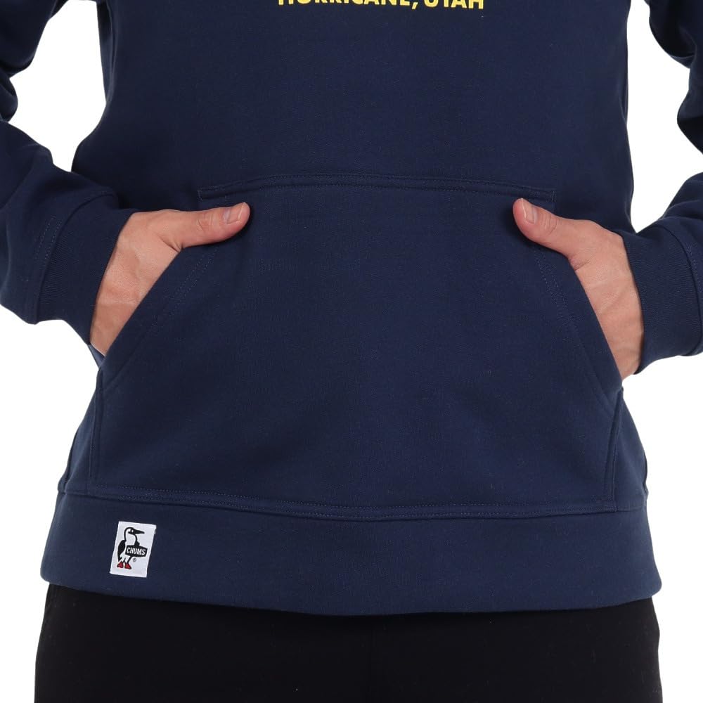 CHUMS Booby Face Pullover Navy X Yellow Parka, Men's,