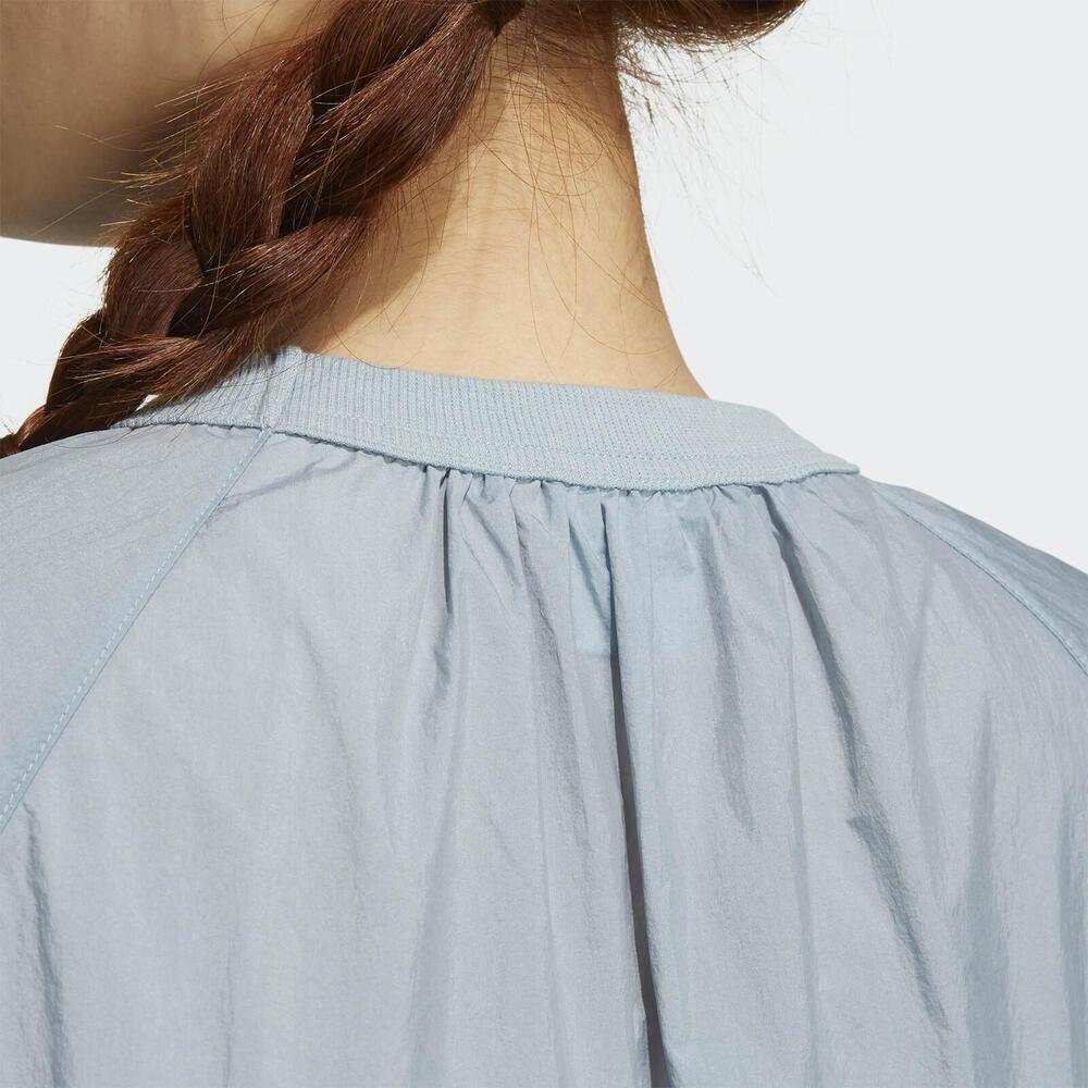 Adidas Originals Short Sleeve Logo T-Shirt Women Tops Blue HP0097