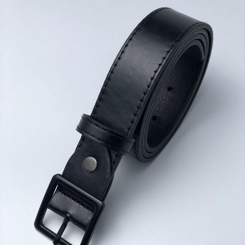 

Черный Изысканный Ремень с D-образной Пряжкой для Женщин с Простым, но Модным Обликом StyleX