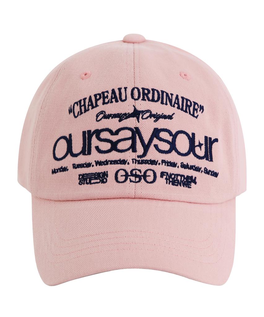 Awoseiawo Lettering Logo Ball Cap Pink