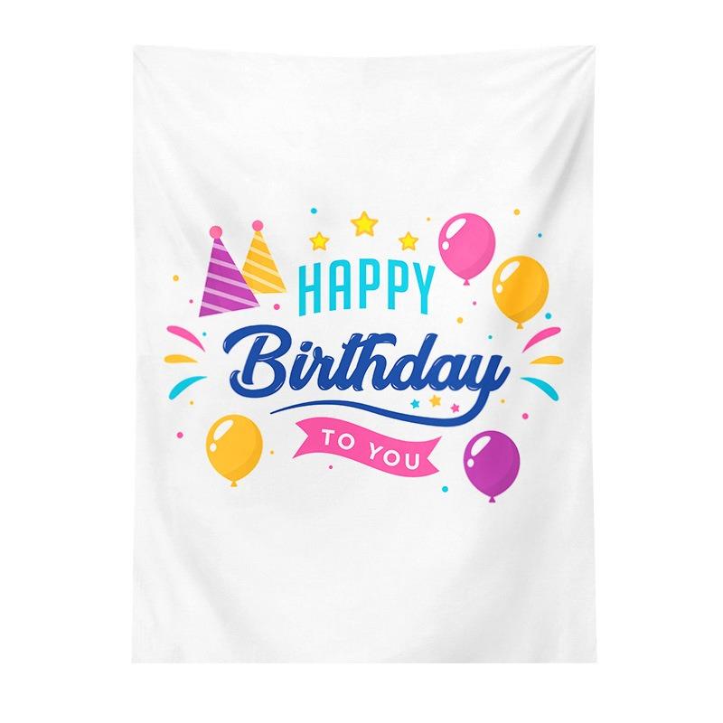 Birthday Party Hanging Cloth Home Wall Decoration Tapestry Office Living Room Tapestry