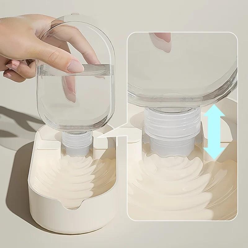 New 2 in 1 Dog Water Bottle with Food Storage Portable Pet Water Container for Dogs Cats Outdoor Dog Feeder Puppy Drinking Bowl