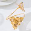 Sexy Hollow Butterfly Cuff Bracelet for Women Gold Color Flower Arm Bangle Beach Vacation Party Jewelry Gift