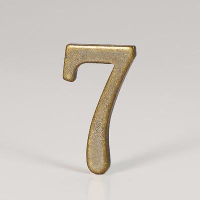 Número de Puerta Color Bronce Con Adhesivo de Respaldo Número de Casa Número de Puerta de Apartamento Para Exterior Hotel Hogar Etiqueta de Buzón