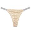 New Low-waist Tanga Panties Sexy G-string Lace Hollowed Out Thong Transparent Temptation T-back Pure Cotton Underpants for Women