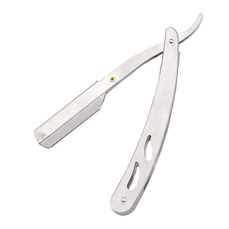 All-Steel Manual Razor: Classic Shaver for Face, Beard & Eyebrows.