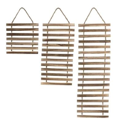 Wooden Hanging Shelf For Plant Climbing Vine Support Rustics Wall Decors Balconies Garden Display