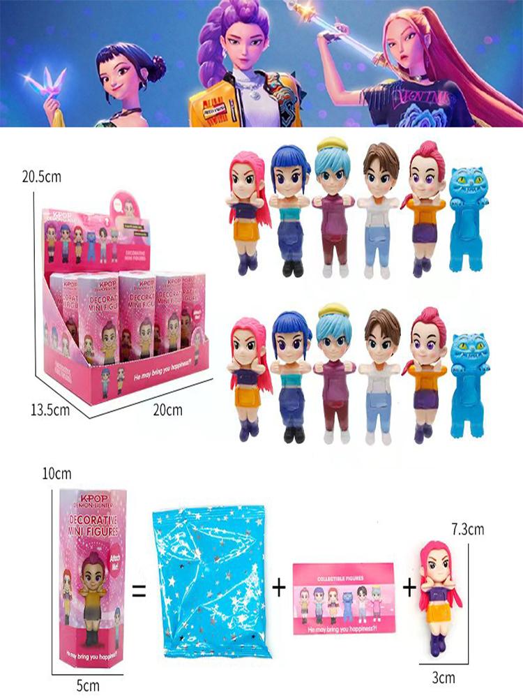 En Stock Periféricos Kpop Anime Cazadores de Demonios Figuras de Acción Juguete Lindo Misterioso Modelo Anime Muñeca Regalos de Navidad para Niños