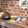 GLASS PROTECTIVE PLATE FOR STOVE 60x52 PATTERNS