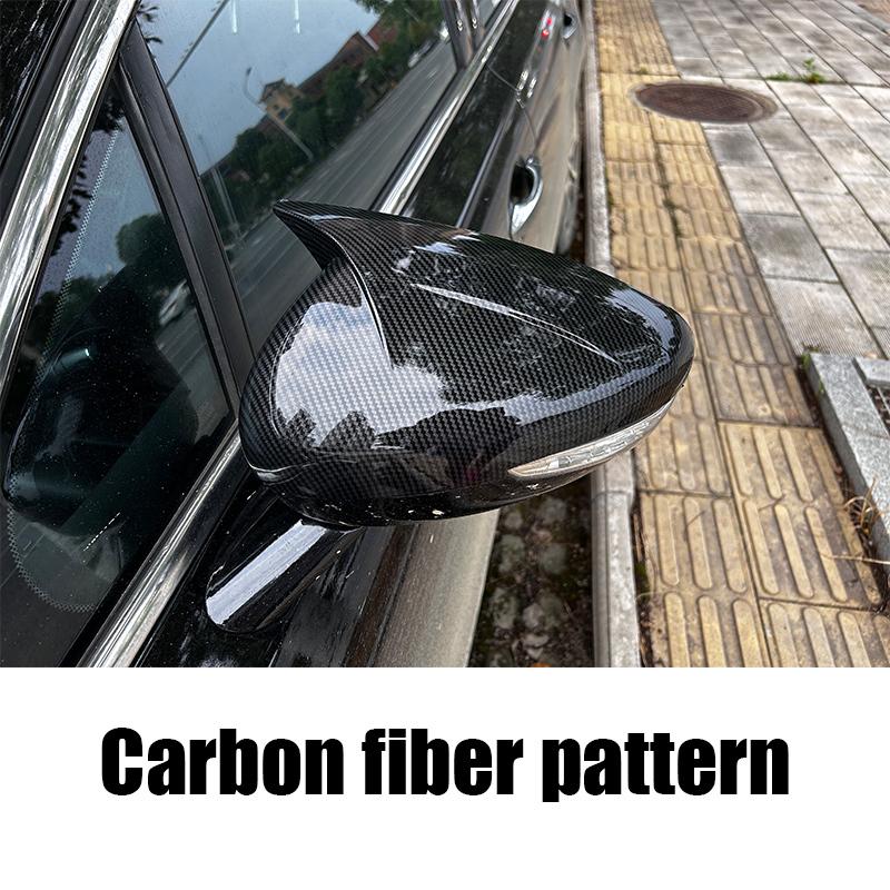 For Peugeot 508 2011 2012 2013 2014 2015 2016 2017 2018 Bullhorn rearview mirror protective cover made of ABS material