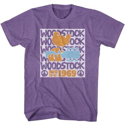 Woodstock - Gestapelt - Kurzarm - Heather - Erwachsene - T-Shirt