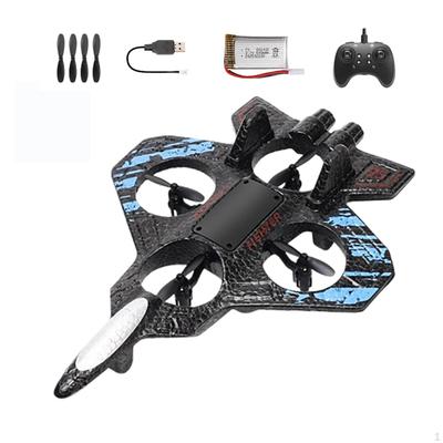 Avion Télécommandé en Mousse Hobby Planeur avec Lumière Léger Cadeaux pour Enfants Garçons Anti-Collision