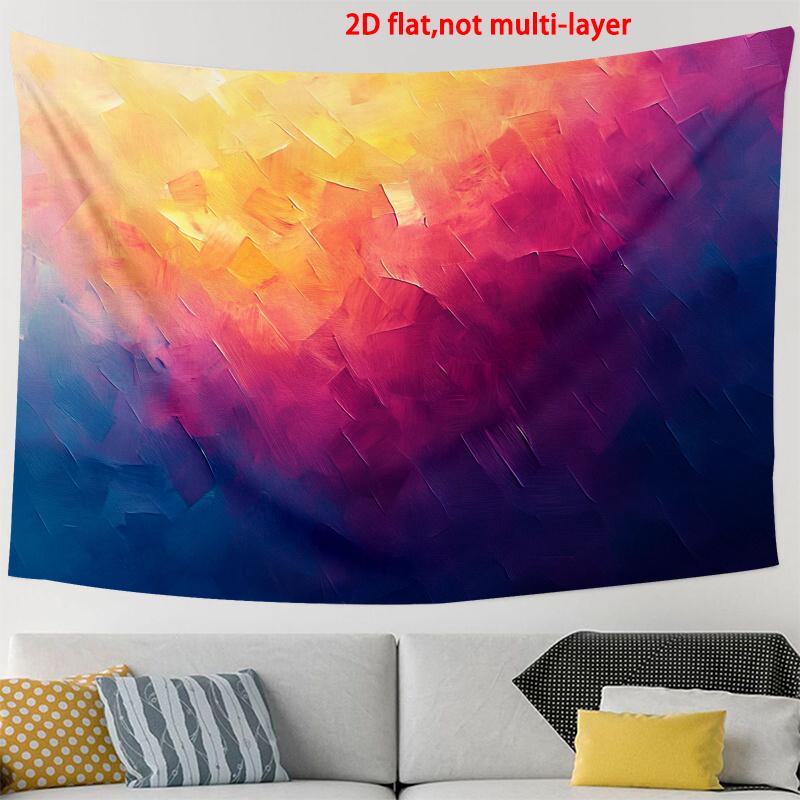 

VIKAMA Abstract Gradient Tapestry Living Room Bedroom Office Wall Tapestry Easy Installation Atmosphere Home Decoration 74x94cm(29x37in)