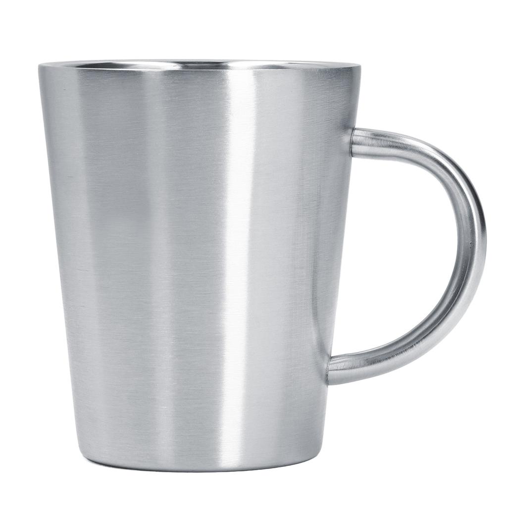 350ML Stainless Steel Coffee Cup Double Layer Heat Insulation Beer Mug Water Cup for Household