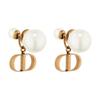 Dior Tribales Vintage Clip-On Metal Resin Pearl Earrings Women earrings Gold E2073WOMRS-D908