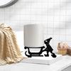 Portarotolo di Carta Igienica Elfo Nero Porta Rotolo Carta Igienica Elfo di Natale Distributore di Carta Assorbente da Terra per Bagno Cucina Storage Decorazione Festiva