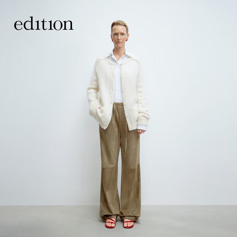 

Женский кардиган из альпаки с жаккардовым узором «Нефритовый кролик» S